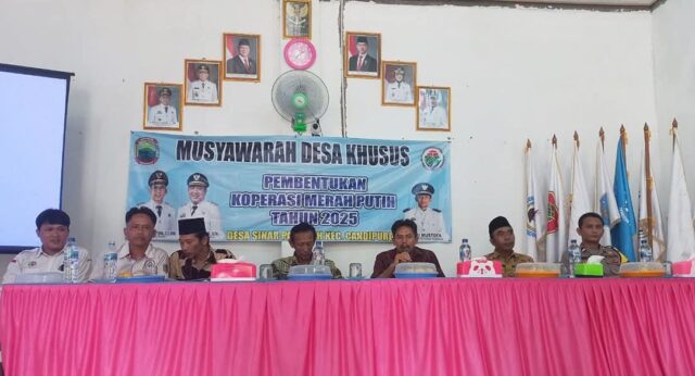 Geliatkan Ekonomi Desa, Pemdes Sinar Pasemah Gelar Musdesus Kopdes Merah Putih