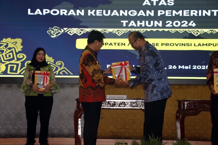 Dua Tahun Berturut-Turut, Laporan Keuangan Pemkab Lampung Utara Raih WTP