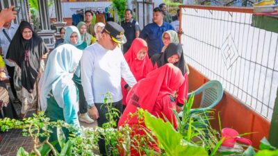 Wali Kota dan Wakil Wali Kota Metro Tinjau PSN di Metro Pusat