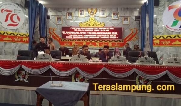 Tak Kuorum, Sidang Paripurna Laporan Pelaksanaan APBD Lampung Utara Terpaksa Ditunda