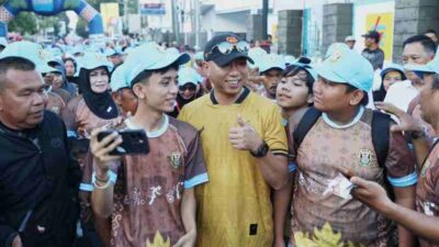 Gubernur Mirza Hadiri Senam dan Jalan Sehat Disabilitas di HUT ke-343 Bandarlampung
