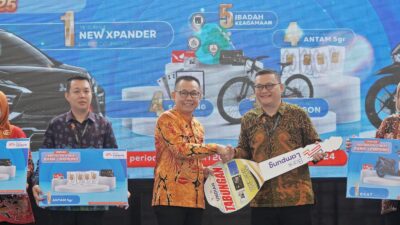 Nasabah Bank Lampung KCP Teluk Betung Selatan Raih Mobil Xpander Undian Tabungan Lokal Bank Lampung