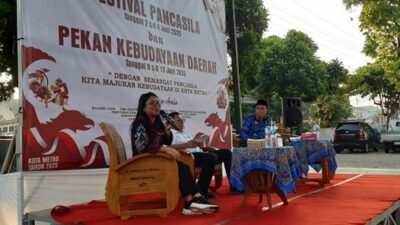 Festival Pancasila, Ancilla Hernani Ajak Warga Metro Lestarikan Kebudayaan dan Nilai-Nilai Pancasila