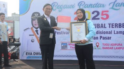Pemkot Bandarlampung Pecahkan Rekor Sekubal Terbesar di Dunia
