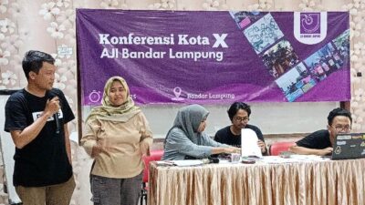 Dian Wahyu Kusuma–Vina Oktavia Terpilih sebagai Ketua dan Sekretaris AJI Bandarlampung 2025–2028