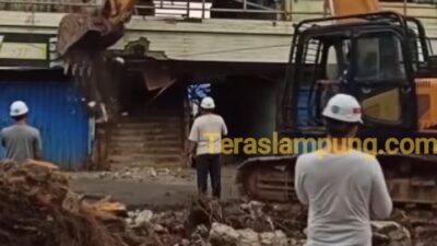 Pembongkaran Pasar Dekon Diduga tak Berizin, Kepala Diperindag Lampung Utara : Itu bukan Pembongkaran