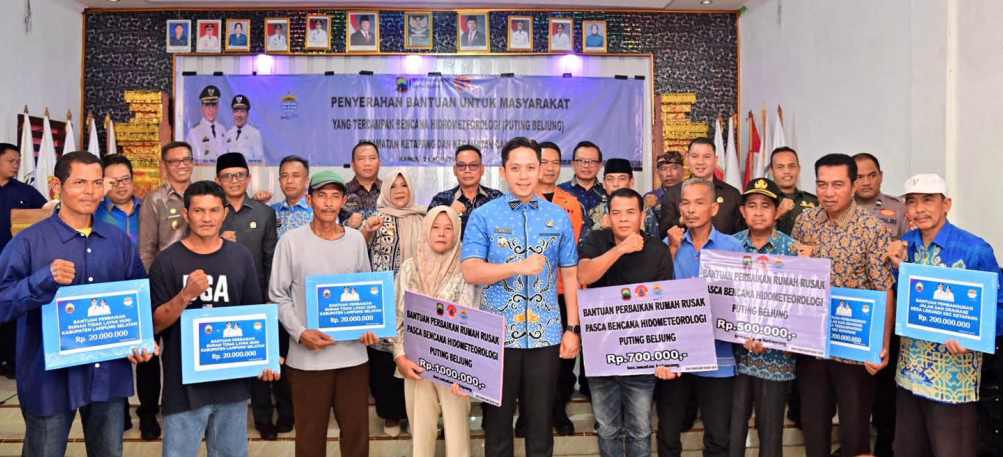 Pemkab Lamsel Bantu Korban Puting Beliung Disalurkan, 15 Rumah tak Layak Huni Dibedah
