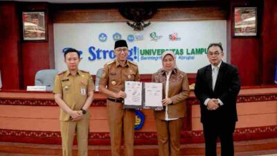 Pemprov Lampung-Unila Komitmen Bangun Daerah Lewat 8 Bidang Strategis