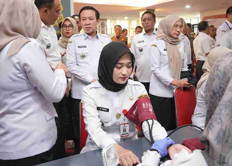 Ratusan ASN Pemprov Lampung Donorkan Darah Untuk Sesama di Momen Kemerdekaan