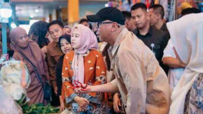 Tinjau Pasar Natar, Gubernur Mirza Temukan Harga Minyak Goreng Lebih Tinggi dari HET