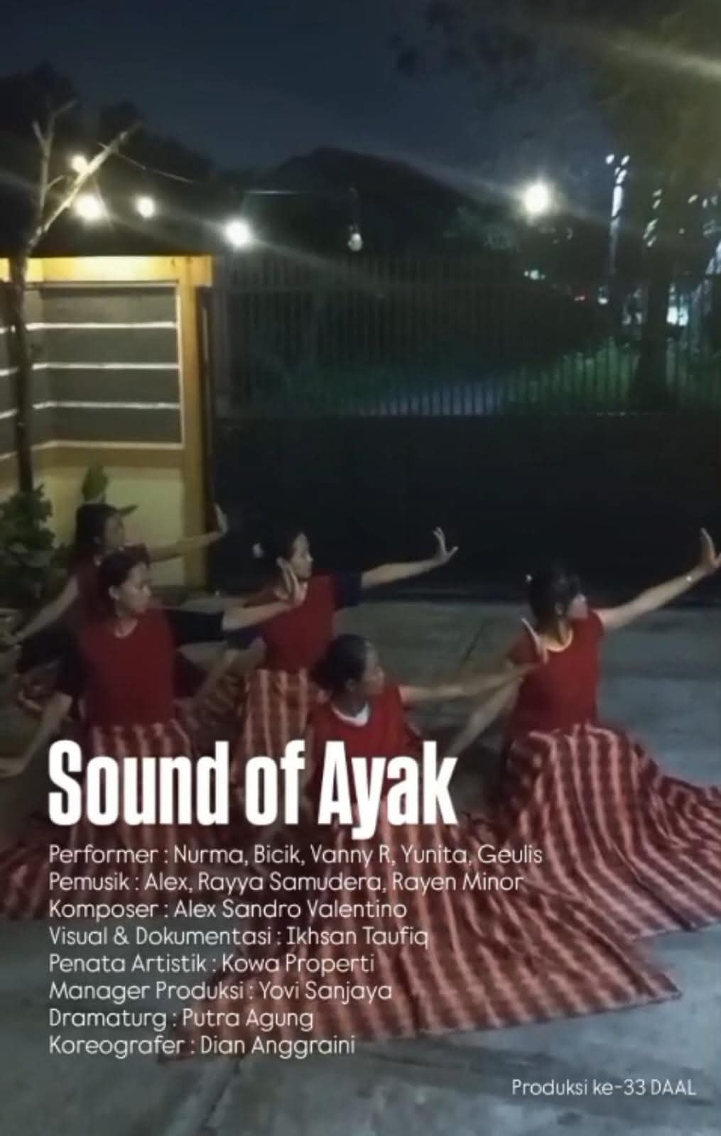 Perempuan dan Pohon-Pohon Cahaya: DAAL Persembahkan “Ayak-ayak” di International Folklore Festival 2025