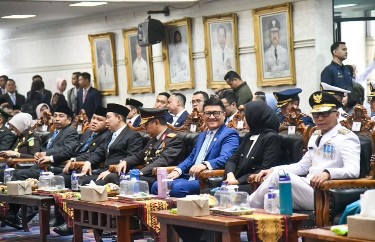Ketua DPRD Lampung Hadiri Pelantikan Bupati dan Wakil Bupati Pesawaran