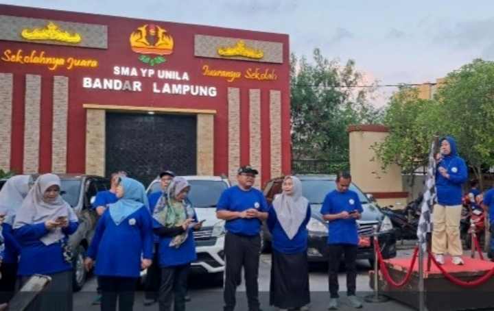 Rektor Unila Ikut Semarakkan Puncak HUT YP Unila