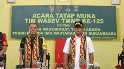 Bupati Lampung Tengah Terima Kunjungan Tim Wasev TMMD