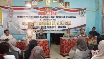 Elly Wahyuni Sosialisasikan Ideologi Pancasila di Pesawaran