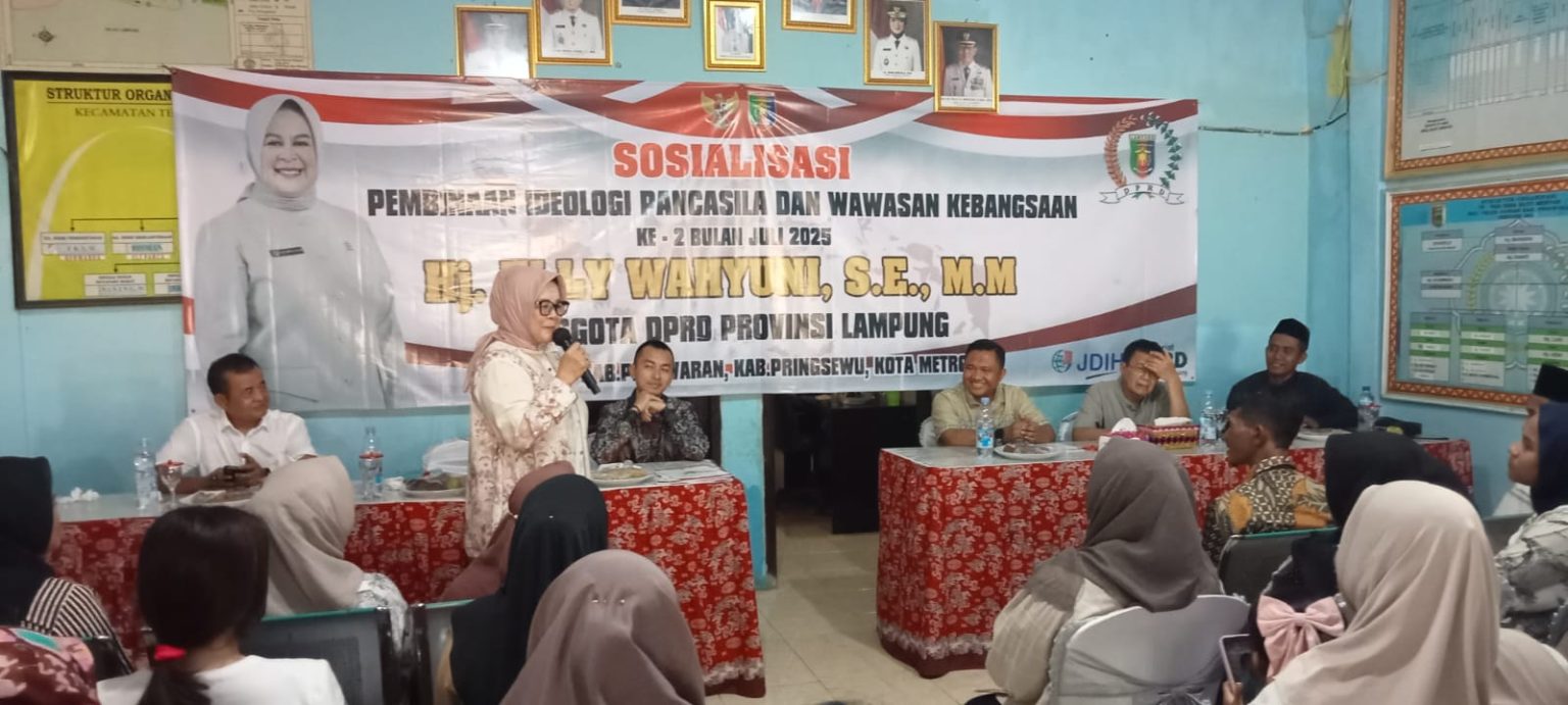 Elly Wahyuni Sosialisasikan Ideologi Pancasila di Pesawaran