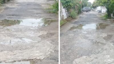 10 Tahun Rusak, Jalan di Bandarlampung Ini tak Pernah Diperbaiki