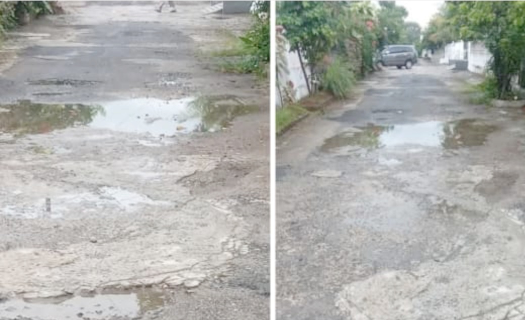 10 Tahun Rusak, Jalan di Bandarlampung Ini tak Pernah Diperbaiki