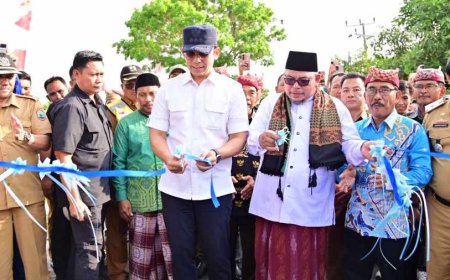 Bupati Egi Resmikan Ruas Jalan Way Harong-Simpang Sidoharjo