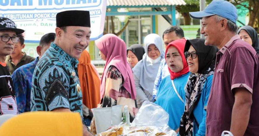 Pemkab Lampung Selatan Gelar Operasi Pasar Murah di Sidomulyo