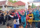 Ribuan Peserta Ramaikan Jalan Sehat Korpri Lampung Utara