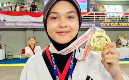 Perdana Ikuti Kejuaraan, Siswi Lampung Utara Ini Sabet Medali Emas di Kejuaraan Internasional