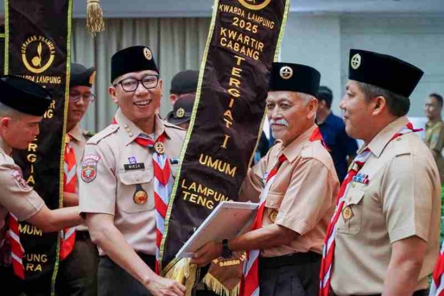 Gubernur Mirza Buka Musda XVI Pramuka Lampung, Jihan Nurlela Terpilih Jadi Ketua Kwarda 2025–2030