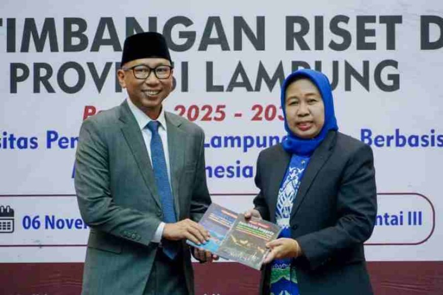 MPRD Lampung Resmi Dikukuhkan, Gubernur Dorong Kolaborasi Akademisi dan Pemerintah Bangun Lampung Maju