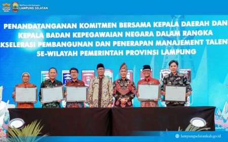 Bupati Lampung Selatan Teken Komitmen Bersama BKN untuk Akselerasi Manajemen Talenta ASN