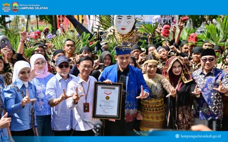 1.500 Penari Pecahkan Rekor Dunia MURI, Tari Tuping Lampung Selatan Catat Sejarah Dunia