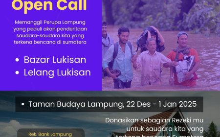 Di Tengah Duka Sumatera, Perupa Lampung Menjadikan Seni Bahasa Kemanusiaan