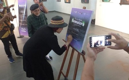 Pameran “Dialog untuk Sumatera” Dibuka, Seni Rupa Jadi Suara Kepedulian Bencana
