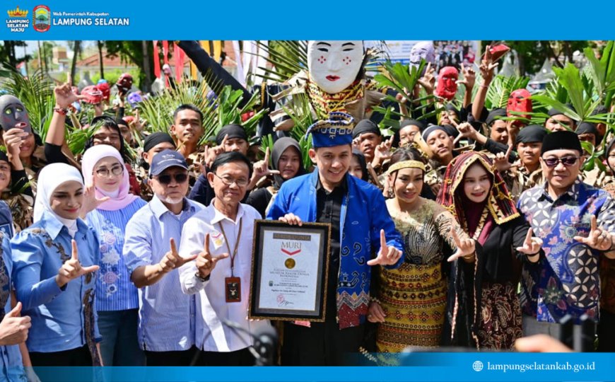 1.500 Penari Pecahkan Rekor Dunia MURI, Tari Tuping Lampung Selatan Catat Sejarah Dunia