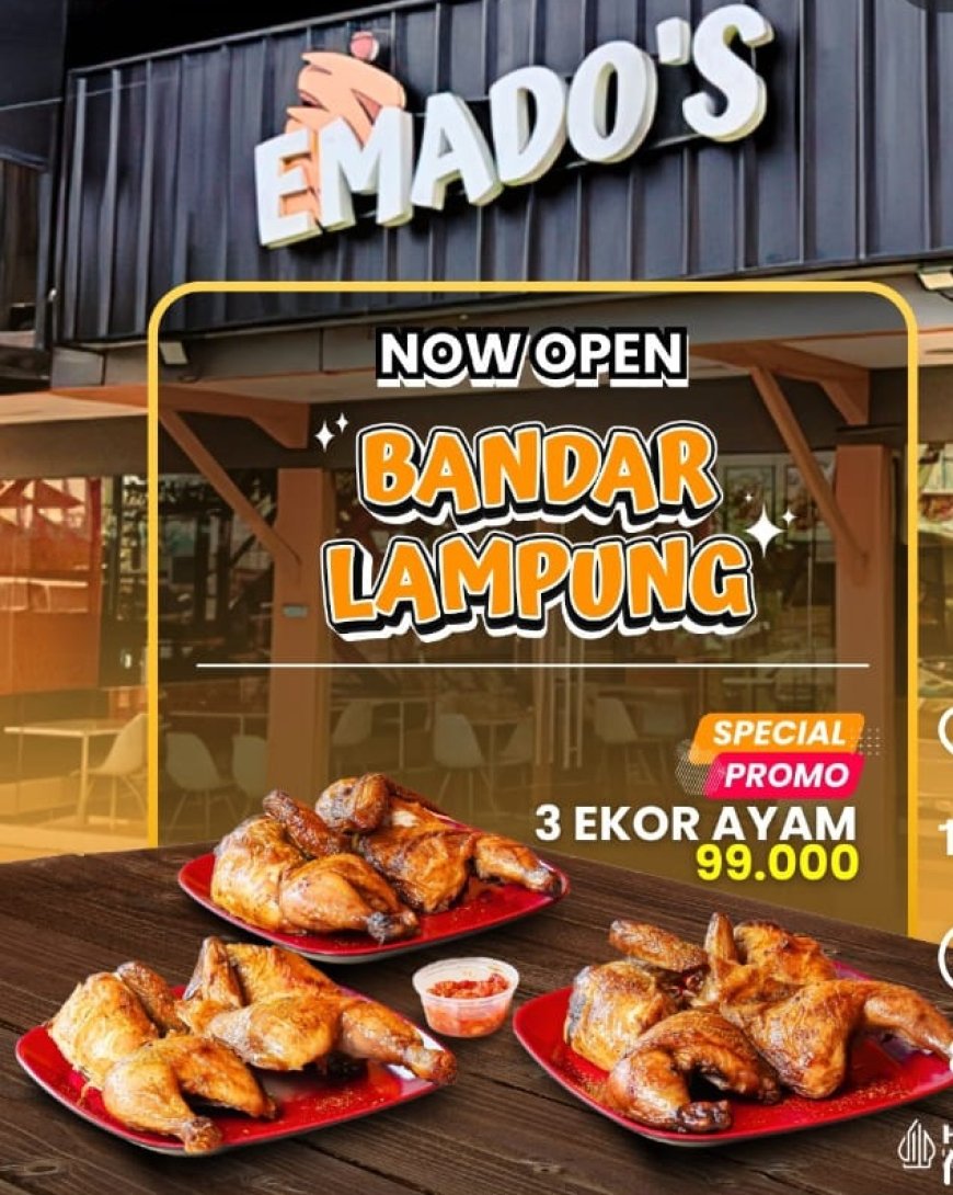 Emado's, Restoran Khas Timur Tengah Kini Hadir di Lampung