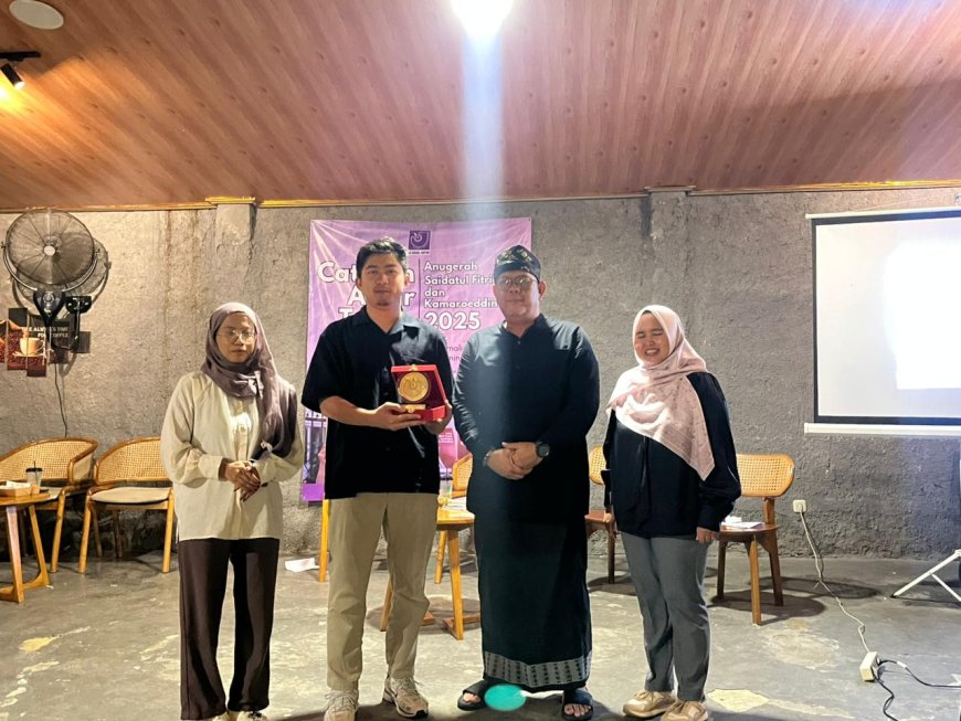 Tim Redaksi Lampung Geh Raih Anugerah Saidatul Fitriah 2025 AJI Bandarlampung