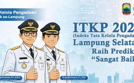 Indeks Tata Kelola Pengadaan Kabupaten Lampung Selatan Terbaik se-Lampung