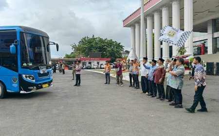 Asisten III Pemkot Bandarlampung Lepas Kontingen Lomba Antarpesantren se-Lampung