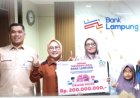 Warga Gadingrejo Raih Hadiah Rp200 Juta Undian Simpeda Lokal Bank Lampung 