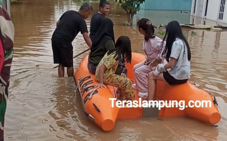 Diguyur Hujan Semalaman, Ratusan Rumah di Lampung Utara Terendam Banjir