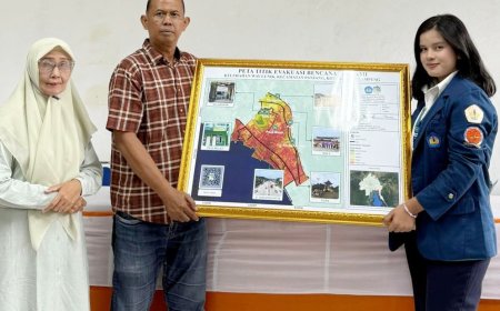Mahasiswa Unila Susun Peta Jalur Evakuasi Tsunami 