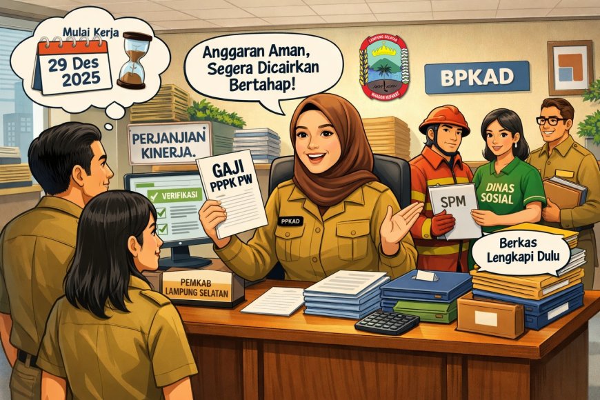 Enam Perangkat Daerah Mulai Proses, Gaji PPPK Paro Waktu Lampung Selatan Siap Masuk Rekening