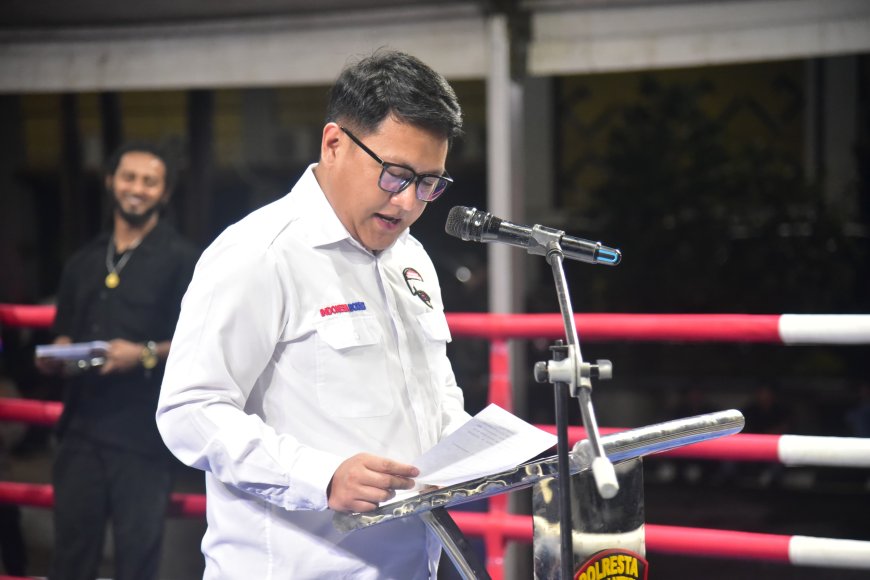 Ketua DPRD Provinsi Lampung Hadiri Pembukaan Kejuaraan Tinju Amatir Polresta Bandar Lampung