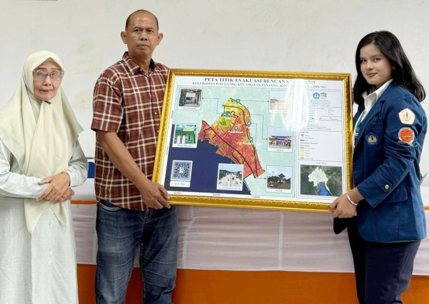 Mahasiswa Unila Susun Peta Jalur Evakuasi Tsunami 