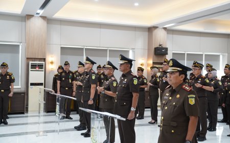 Kajati Lampung Lantik Kajari Lambat, Kajari Tulangbawang, dan Kajari Tulangbawang Barat