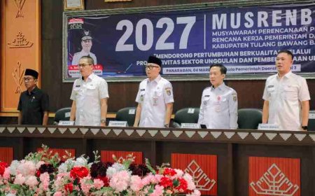 Musrenbang RKPD 2027 Tekankan Sinergi dan Aksi Nyata Perkuat Ekonomi Desa di Kabupaten Tubaba