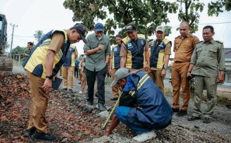 Pemprov Lampung Kebut Penanganan Perbaikan Jalan Provinsi