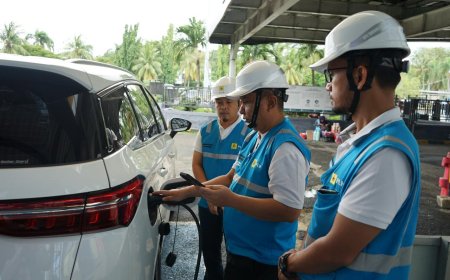 Penggunaan SPKLU Meningkat Pesat, PLN UID Lampung Tinjau Kesiapan SPKLU di Jalur Mudik Idulfitri 2026