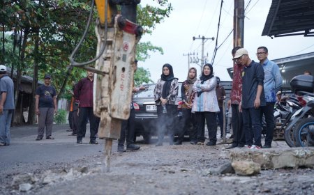 Pemkot Bandarlampung Perbaiki Ruas Jalan dan Drainase di Kecamatan Kedamaian