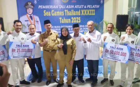 Pemkot Bandar Lampung Beri Bonus Atlet Peraih Medali SEA Games 2025