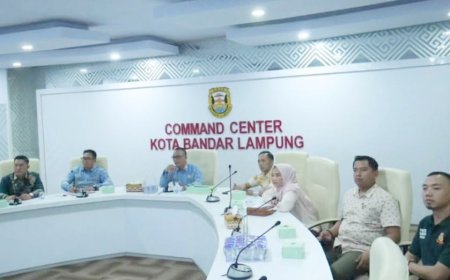 Pemkot Bandarlampung Ikuti Rapat Pemantauan Gerakan Indonesia Asri